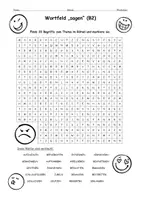 Vorschau - Arbeitsblätter - Suchsel Wortfeld "sagen" (B2) Wortschatz Sprechaktverben – als PDF & Word - Seite 1