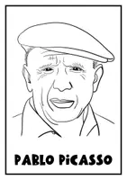 Vorschau - Mal- und Bastelvorlagen - Pablo Picasso Flipbook (Auf 1 A4 Seite!) - Seite 2