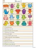 Vorschau - Arbeitsblätter - Who am I? - Reading Riddles - Monsters - Seite 1