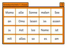 Vista previa - Unidades / Secuencias / Situaciones de Aprendizaje - Bingos de lectura vocabulario básico para el primer grado. - página 3