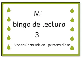 Vista previa - Unidades / Secuencias / Situaciones de Aprendizaje - Bingo de lectura Vocabulario básico del alemán 3 para el primer grado - Portada