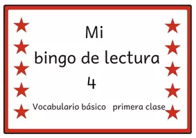 Vista previa - Unidades / Secuencias / Situaciones de Aprendizaje - Bingo de lectura Vocabulario básico del alemán 4 para el primer grado - Portada