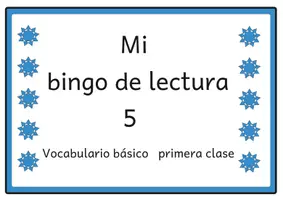 Vista previa - Unidades / Secuencias / Situaciones de Aprendizaje - Bingo de lectura Vocabulario básico del alemán 5 para el primer grado - Portada
