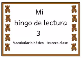Vista previa - Unidades / Secuencias / Situaciones de Aprendizaje - Bingo de lectura Vocabulario básico del alemán 3 para el tercer grado - Portada