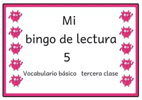 Vista previa - Unidades / Secuencias / Situaciones de Aprendizaje - Bingo de lectura Vocabulario básico del alemán 5 para el tercer grado - Portada