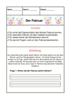Vorschau - Arbeitsblätter - Der Monat Februar - Seite 2