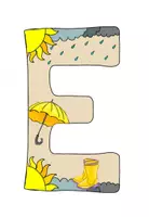 Vorschau - Mal- und Bastelvorlagen - Herbst - Großbuchstaben zum Ausmalen & Dekorieren - Seite 3