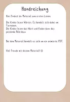 Vorschau - Aufgabenkarten - Digitale Leseübung - Wörter lesen - Rund um die Schule - Seite 1