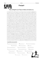 Vorschau - Arbeitsblätter - Suchsel Freizeit und Hobbys (B1) Wortschatz – als PDF & Word - Seite 3
