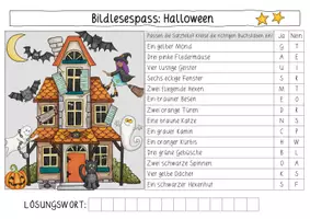 Vorschau - Arbeitsblätter - Bildlesespass Halloween - Seite 3
