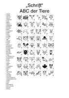 Vorschau - selbst erstellte Schriftarten - #edukisummer Schrift zu Anlautbildern - ABC Der Tiere - zur Buchstaben - Laut - Zuordnung - DaZ - Inklusion - Förderung - phonologische Bewusstheit - Seite 2