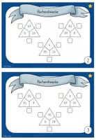 Vorschau - Stationenlernen - Kartei Mathe Rechendreiecke - 2. Klasse - Seite 2