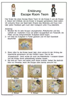 Vorschau - Arbeitsblätter - Escape Room Team Fasching Deutsch Mathe Klasse 3- 4 Grundschule - Seite 1