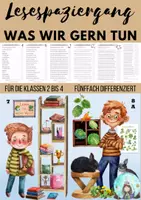 Vorschau - Arbeitsblätter - Lesespaziergang Was wir gern tun (Klassen 2 bis 4) - Deckblatt