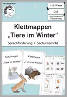Vorschau - Merkblätter - Sprachförderung "Tiere im Winter": Klettmappen (DaZ/DaF) - Deckblatt