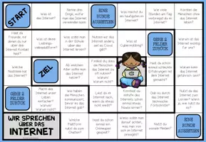 Vorschau - Arbeitsblätter - DAS INTERNET - Plauderbrettspiel - Seite 1