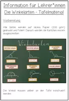 Vorschau - Präsentationen/Tafelbilder - WINKEL - Winkelarten (Tafelmaterial) - Seite 1