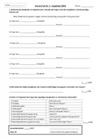 Vorschau - Test - Satzglieder: Test (Grammatik Klasse 5-7) - Seite 1