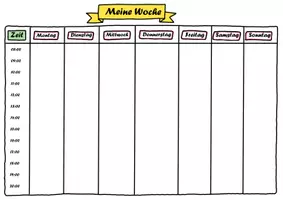 Vorschau - Poster - Wochenplan - Deckblatt