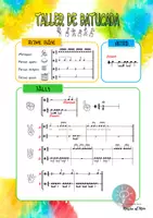 Vista previa - Hojas de trabajo - TALLER DE BATUCADA. @musica.al.mon - página 1