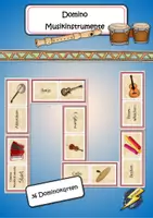 Vorschau - Spiele - Domino Musikinstrumente - Deckblatt