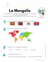 Aperçu - Feuilles d'exercices - Vidéo + Questionnaire La Mongolie - Page 2