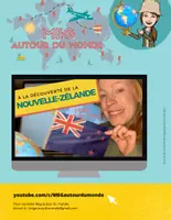 Aperçu - Feuilles d'exercices - Vidéo + Questionnaire La Nouvelle-Zélande - Page de couverture