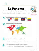 Aperçu - Feuilles d'exercices - Vidéo + Questionnaire Le Panama - Page 2