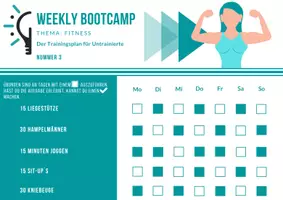 Vorschau - Arbeitsblätter - Weekly Bootcamp für Untrainierte 10 Wochen inkl. Test - Seite 3