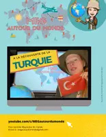 Aperçu - Feuilles d'exercices - Vidéo + Questionnaire La Turquie - Page de couverture