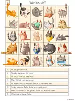 Vorschau - Arbeitsblätter - Wer bin ich? - Leserätsel - Katzen - Seite 2