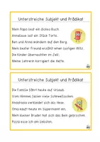 Vorschau - Stationenlernen - Kartei: Subjekt und Prädikat - Seite 3