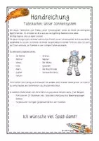 Vorschau - Präsentationen/Tafelbilder - 13 Tafelkarten unser Sonnensystem - Seite 1