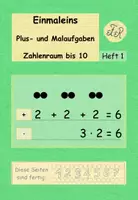 Vorschau - Arbeitsblätter - Einführung Einmaleins * Plus- und Malaufgaben * ZR bis 10 - Deckblatt