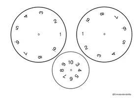 Vorschau - Mal- und Bastelvorlagen - Plus Minus Roboter - Seite 2