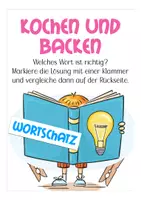Aperçu - Jeux - Kochen und backen Klammerkarten Deutsch Allemand - Page 1