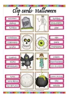 Aperçu - Jeux - Halloween Espagnol clip cards - Page 3