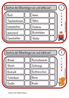 Vorschau - Arbeitsblätter - Freebie: Silbenzähl-Kartei - Deckblatt