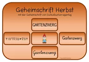 Vorschau - Spiele - Leserätsel Geheimschrift Herbstwörter - Deckblatt