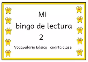 Vista previa - Unidades / Secuencias / Situaciones de Aprendizaje - Bingo de lectura Vocabulario básico del alemán 2 para el cuarto grado - Portada