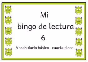 Vista previa - Unidades / Secuencias / Situaciones de Aprendizaje - Bingo de lectura Vocabulario básico del alemán 6 para el cuarto grado - Portada