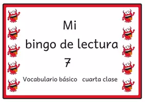 Vista previa - Unidades / Secuencias / Situaciones de Aprendizaje - Bingo de lectura Vocabulario básico del alemán 7 para el cuarto grado - Portada