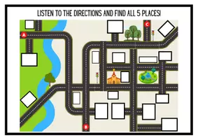 Vorschau - selbst erstellte Cliparts/Grafiken - Giving directions talking listening practice - Seite 3