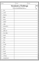 Vorschau - Arbeitsblätter - Adjectives - Vocababulary Challenge - Seite 1