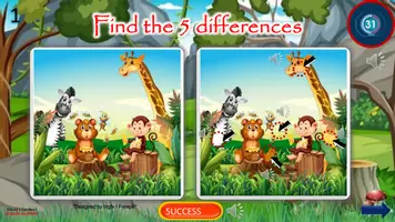 Vista previa - Juegos / Gamificación - GAME: FINDING THE DIFFERENCES (wild animals) - página 2