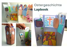 Vorschau - Arbeitsblätter - LAPBOOK OSTERGESCHICHTE im Milchkarton - differenzierbar - Seite 3