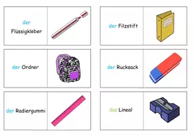 Vista previa - Juegos / Gamificación - Domino "Meine Schulsachen" alemán - página 2