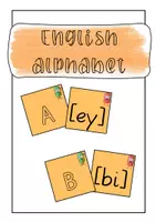 Vorschau - Bildkarten - English alphabet (Lautschrift) - Legekarten - Deckblatt