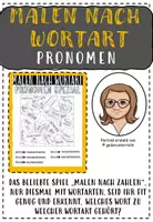 Vorschau - Arbeitsblätter - Malen nach Wortart PRONOMENSPEZIAL - Deckblatt