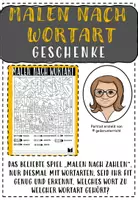 Vorschau - Arbeitsblätter - Malen nach Wortart GESCHENKE (8 Wortarten) - Deckblatt